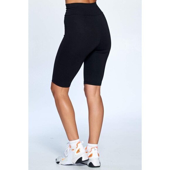 Rebel Stitch‎ High-Waisted Black Biker Shorts – Size S (NWT) - Picture 4 of 8